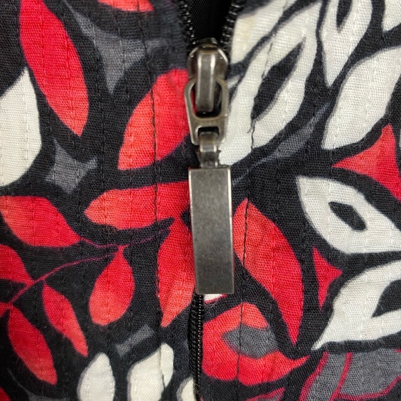 RQT women zip up vintage jacket 3X lined Hidden zipper, cotton shell, blazer - Picture 7 of 14